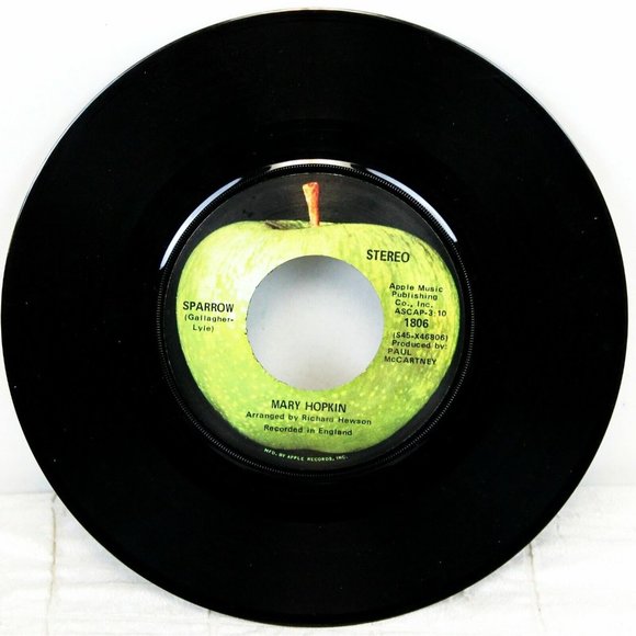 1969 Beatles Goodbye/Sparrow Mary Hopkin Apple Records 1806 Vinyl 45 Single LP - Picture 4 of 4